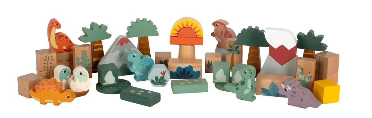 small foot Holzbausteine Dino – 50 Teile